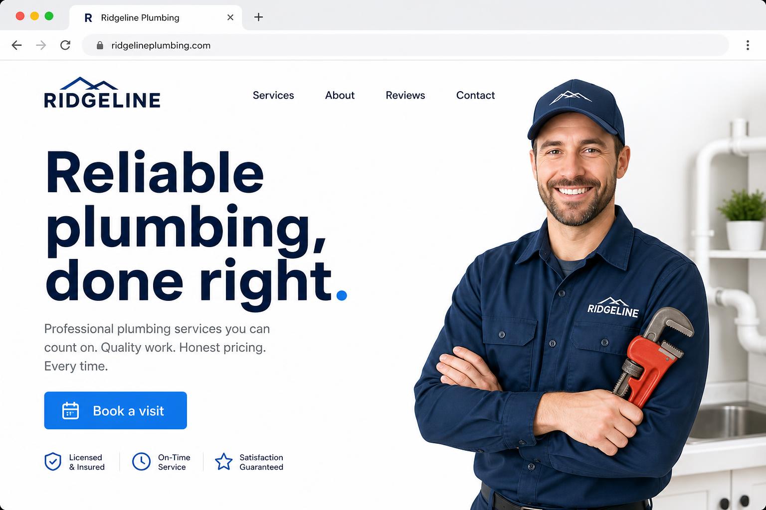 Ridgeline Plumbing website